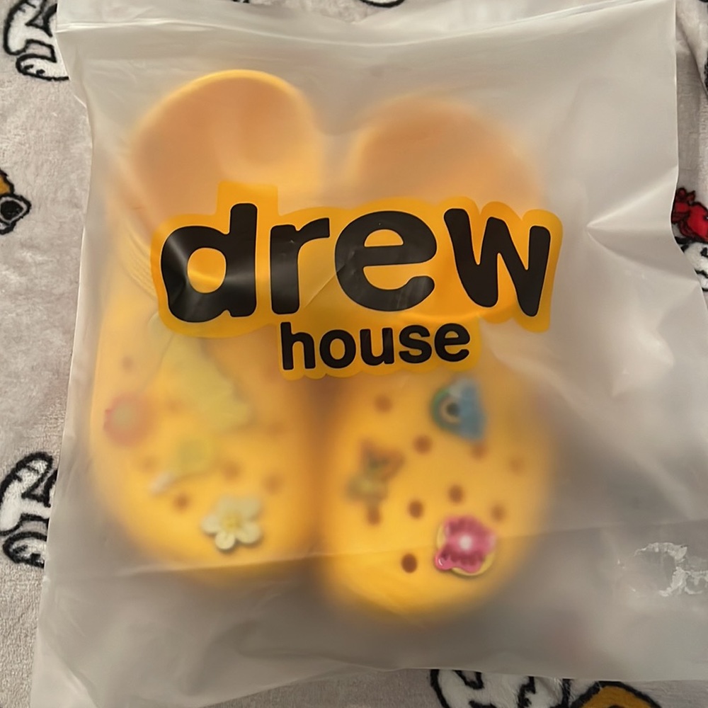 Drew House Crocs Size Yellow